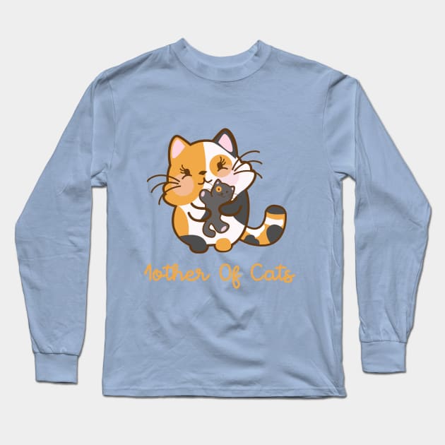 MOTHER OF CATS Long Sleeve T-Shirt by remerasnerds